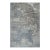 Rug & Kilim’s Oversized Abstract Rug With Blue and Silver-Gray Patterns For Sale