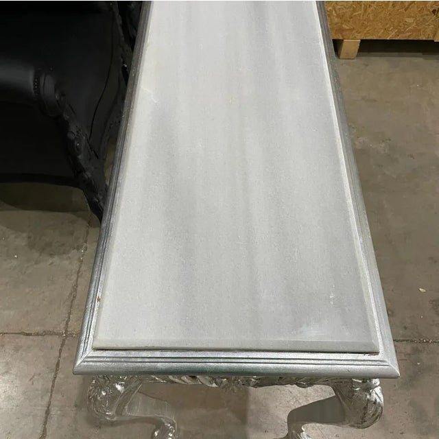 Metal 1960s French Silver French Console Table For Sale - Image 7 of 9