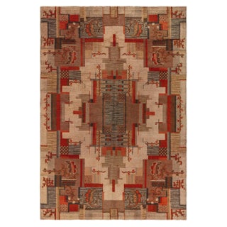 Doris Leslie Blau Vintage Dutch Deco Rug For Sale
