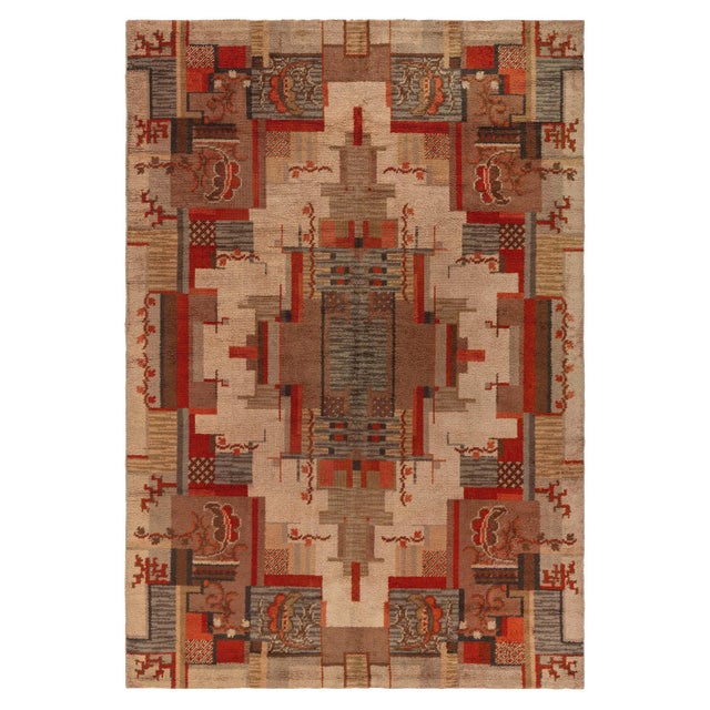 Doris Leslie Blau Vintage Dutch Deco Rug For Sale