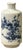 Small Blue White Handpaint Blossom Tree Scenery Graphic Porcelain Vase For Sale