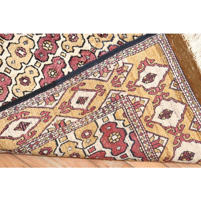 Early 21st Century Afghan Part Silk Contemporary Accent Rug For Sale - Image 5 of 6