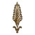 Antique Decorative French Style Brass Ormolu Leaf Design For Sale