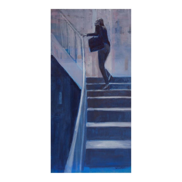 Caroline de Piedoue, L'Escalier, 2020, Acrylic on Canvas For Sale