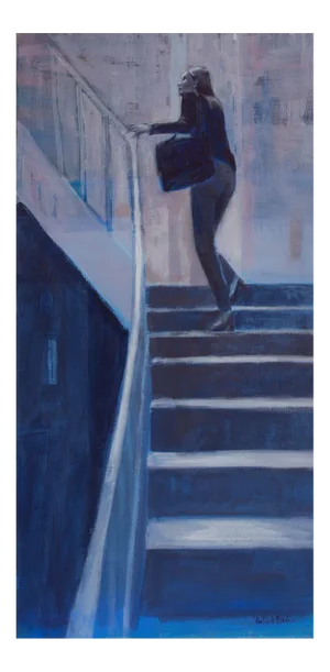Caroline de Piedoue, L'Escalier, 2020, Acrylic on Canvas