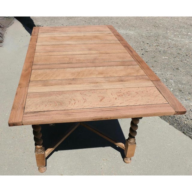 1920s Small Golden Oak Cottage Draw Leaf Table, 1920s For Sale - Image 5 of 8