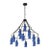 Three-Tier Egyptian Teardrop Chandelier For Sale