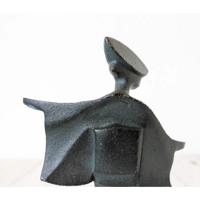 Black Set of Three Mid-Century Japanese Geisha Figurines For Sale - Image 8 of 10