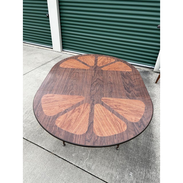 1960s Mid Century Brody Brentwood Orange Slice Table and