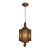 Antique Indian Goddess Pendant Light Lantern Copper Brass Filigree For Sale
