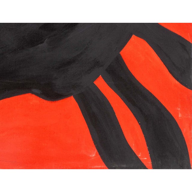 Walter Gaudnek "Fighting Bull" Oil on Canvas, 1970 For Sale In New York - Image 6 of 9