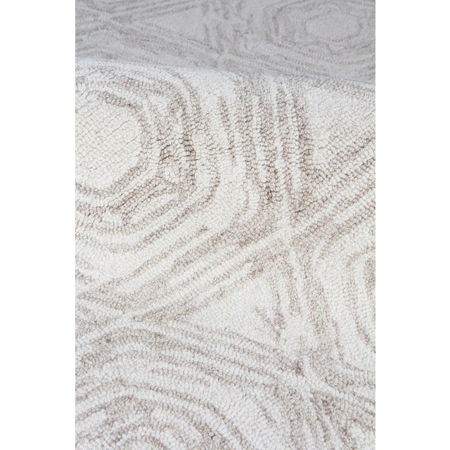 2020s Exquisite Rugs Melbourne Hand Loom Wool & Cotton Beige - 12'x15' For Sale - Image 5 of 9