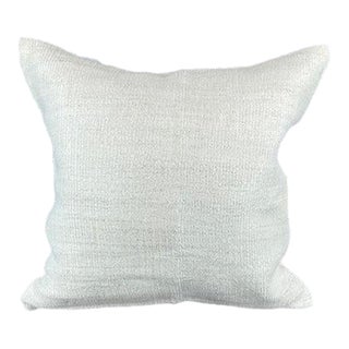 20 x 20 Hemp Pillow Turkish Cushion Natural Grayish White Pillow Cushion Cover For Sale