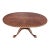 Late 20th Century Ethan Allen Mahogany Chippendale Style Oval Coffee Table Claw & Ball Feet For Sale