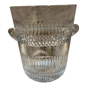 1960s French Cut Crystal Champagne Ice Bucket Baccarat