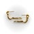 Gold Vintage 18k Gold Diamond and Ruby Buckle Huggie Earrings, A Pair For Sale - Image 8 of 10