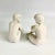 Beautiful set of Geobel West Germany figurine of two young ladies sitting and talking