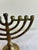 Brass Vintage Brass Hanukkah Menorah With Nine Candle Holders For Sale - Image 8 of 15