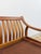 MCM Danish Modern Cognac Color Two Seat Couch Curved Bench Sculptural Seating For Sale - Image 9 of 14