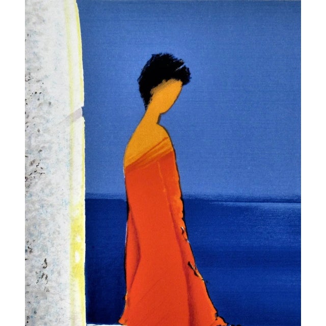 Modern Emile Bellet, Femme en Rouge (Woman in Red), Circa2000 For Sale - Image 3 of 5