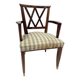 Art Deco Office Chair in Mahogany, 20th Century For Sale