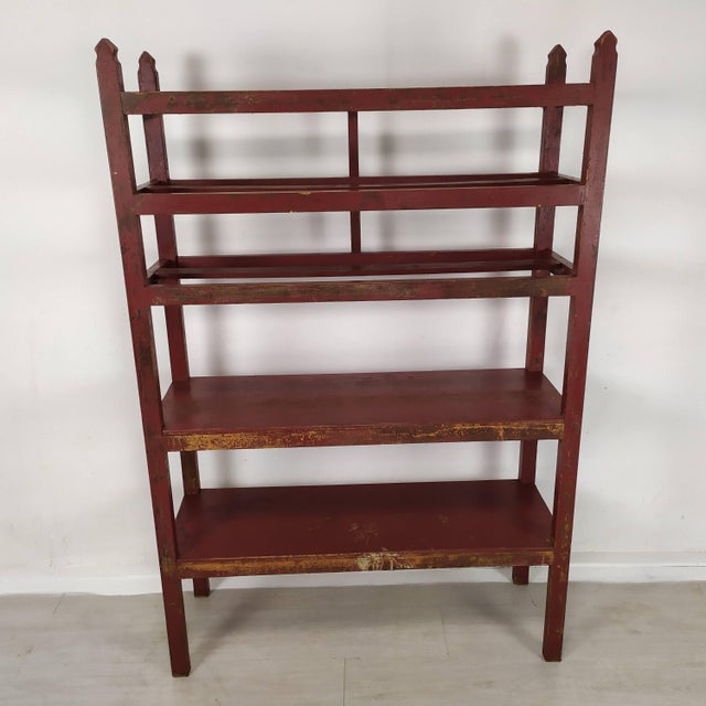 Vintage Patinated Wood Shelf For Sale - Image 16 of 16