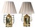 Metal Pr. Asia Modern Hollywood Regency Style Brass Table Lamps C. 1970/80's For Sale - Image 7 of 10