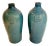 Turquoise Italian Ceramic Vases -A Pair For Sale