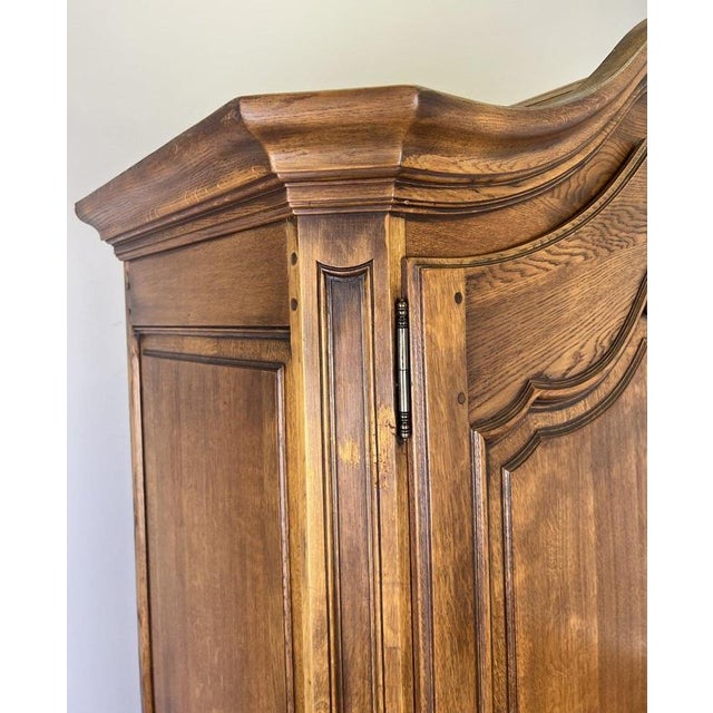 Vintage French Oak 2-Door Wardrobe For Sale - Image 11 of 14