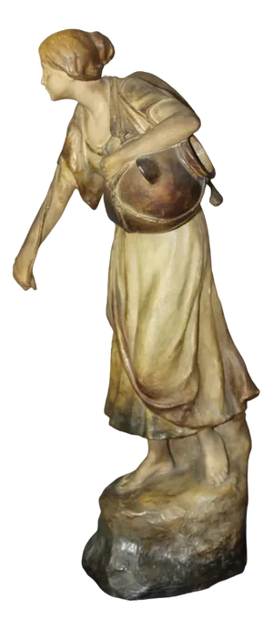 Polychrome Terracotta Sculpture by Sydan for Goldscheider, 1890s