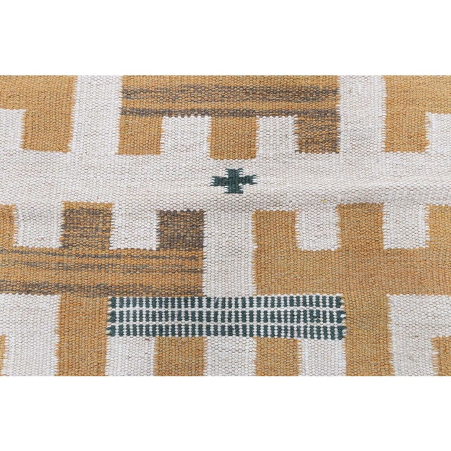 Textile Contemporary Flatweave Tribal Tan With Beige Rug "Crux" by Doris Leslie Blau For Sale - Image 7 of 8