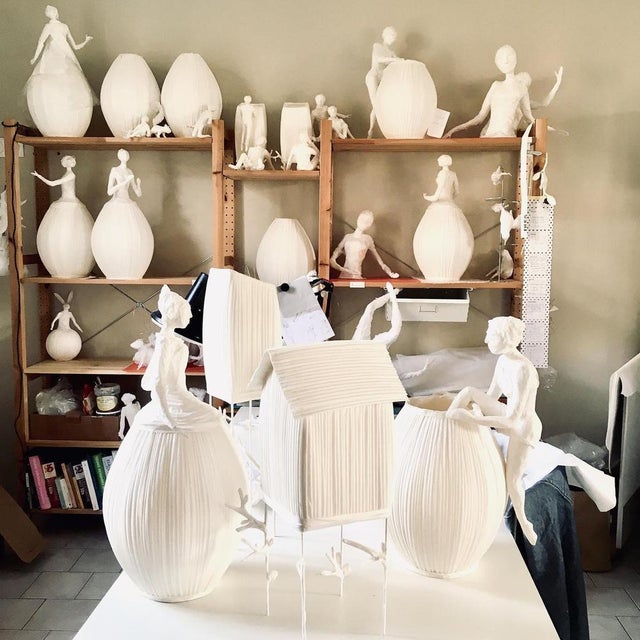 Not Yet Made - Made To Order Mademoiselle Paper Light Sculpture by Papier À Êtres For Sale - Image 5 of 9