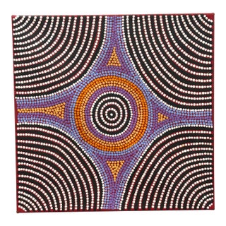 Katrina Nampijinpa Brown, Watiya-Warnu Jukurrpa (Seed Dreaming), Aboriginal Art on Canvas For Sale