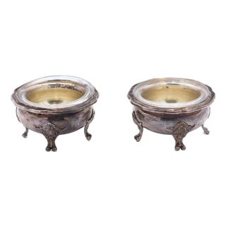 Silver Salt and Pepper Shaker Set, Set of 2 For Sale