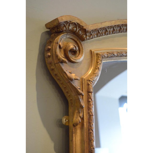 Large Victorian Giltwood Overmantle Mirror, 1850s For Sale - Image 6 of 15