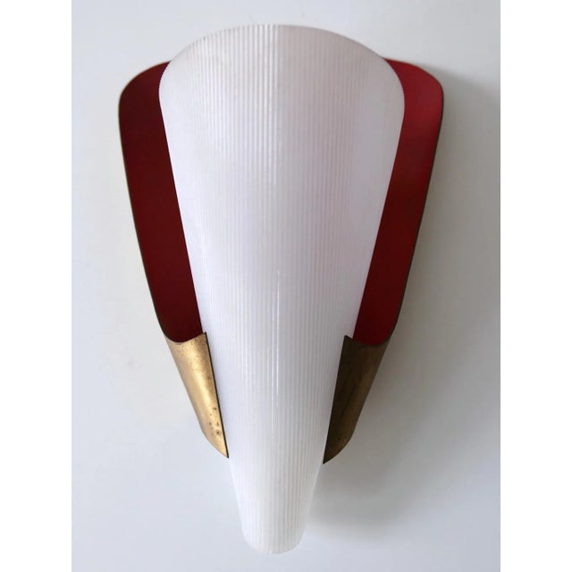 Mid-Century Modern German Brass & Acrylic Glass Sconces, 1960s, Set of 2 For Sale - Image 11 of 18