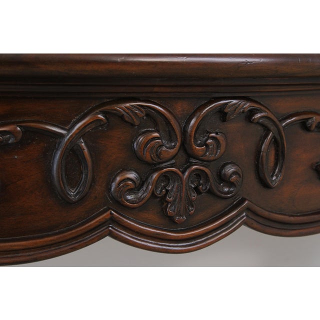 Maitland Smith Mahogany Louis XV Style Console Table For Sale In Philadelphia - Image 6 of 15