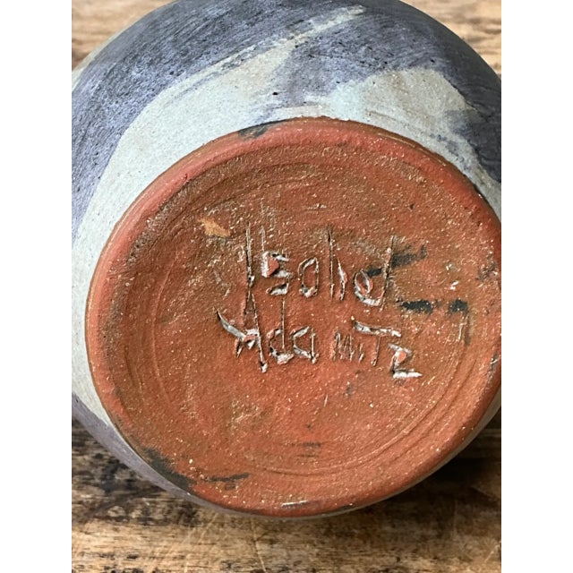 Vintage Double Neck Ceramic Vase For Sale - Image 11 of 12
