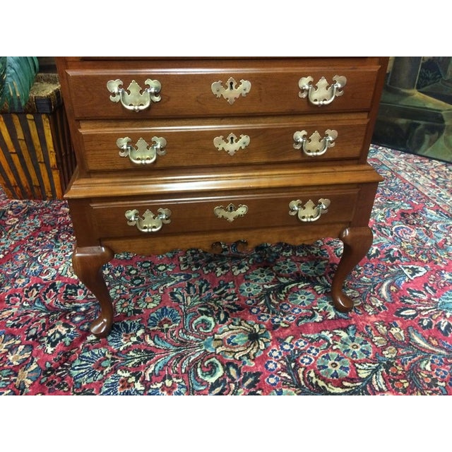 Vintage Secretary Desk, Cherry Desk by Maddox Furniture For Sale - Image 18 of 18