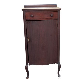 Victorian Solid Mahogany Sheet Music Cabinet, Circa 1880s For Sale