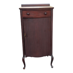 Victorian Solid Mahogany Sheet Music Cabinet, Circa 1880s