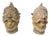 Large Antique Indian Terracotta Tent Pole Tops, Set of 2 For Sale