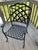 Patio Dining Set, Cast Aluminum, With Table and 4 Chairs in Very Good Condition For Sale In Philadelphia - Image 6 of 8