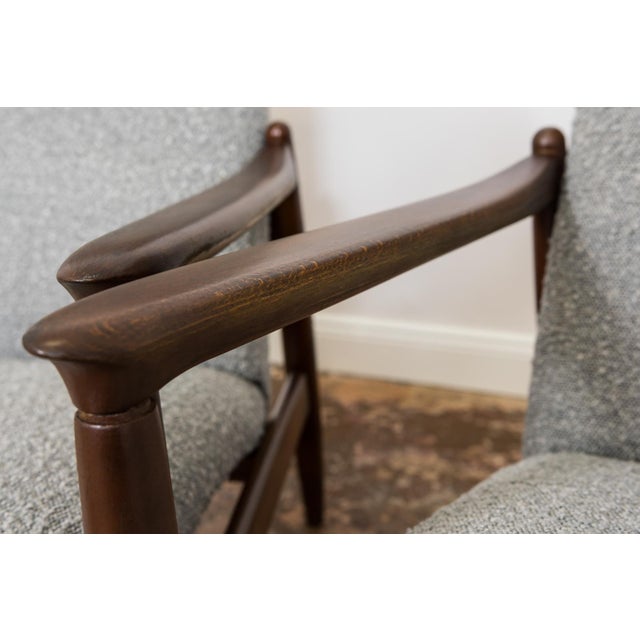 Mid-Century Modern High Back Lounge Chairs by Edmund Homa, Poland, 1960s, Set of 2 For Sale - Image 11 of 17