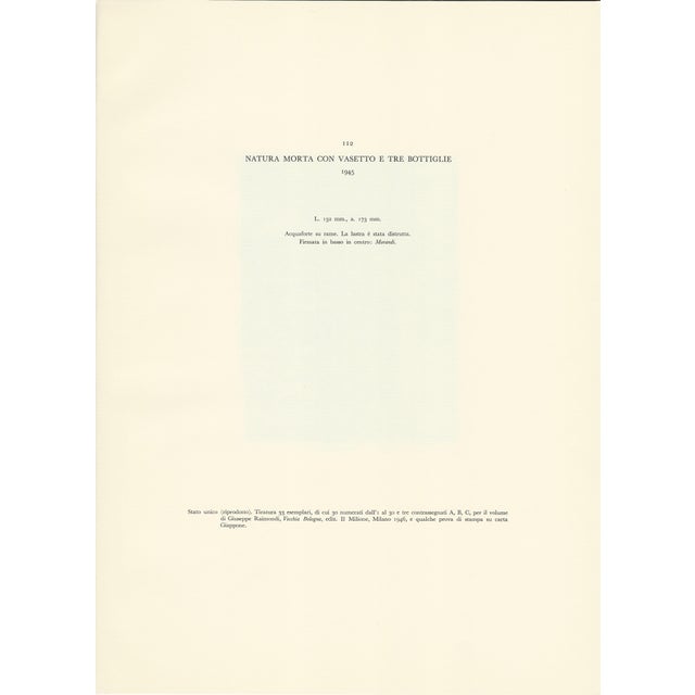 1950s Giorgio Morandi, Still Life with Vase and Three Bottles, 1945-1957, Lithograph For Sale - Image 5 of 8