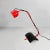 Italian Modern Red and Black Metal T555 Table Lamp from Luci Illuminazione Interni, 1980s For Sale - Image 4 of 18