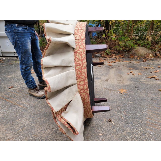 Ethan Allen Fully Upholstered Seating Ottoman For Sale - Image 4 of 8