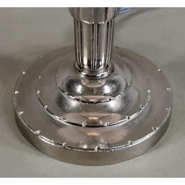 French Art Deco Lamp by Luiz - 1930 France For Sale - Image 9 of 16