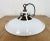 Industrial White Enamel Factory Pendant Lamp, 1960s For Sale - Image 9 of 17