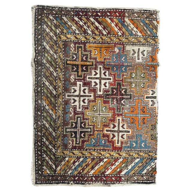 Antique Shirwan Caucasian Fragment of Rug, 1890s For Sale - Image 15 of 15